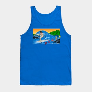 Turbulent Surf In Paradise Tank Top